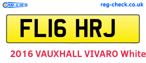 FL16HRJ are the vehicle registration plates.