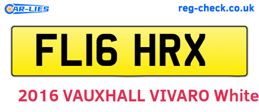 FL16HRX are the vehicle registration plates.