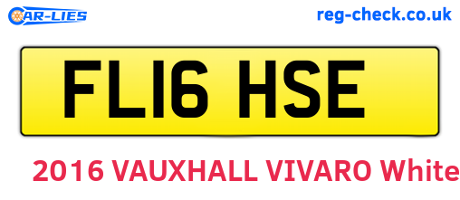 FL16HSE are the vehicle registration plates.