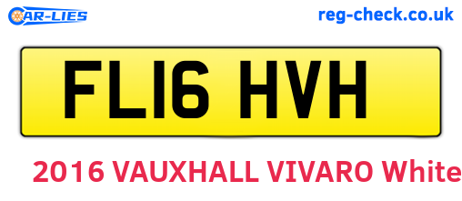FL16HVH are the vehicle registration plates.