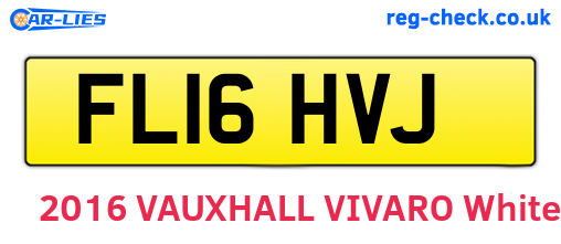 FL16HVJ are the vehicle registration plates.