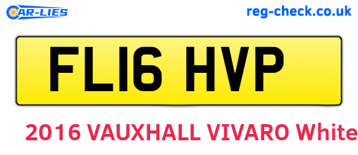 FL16HVP are the vehicle registration plates.