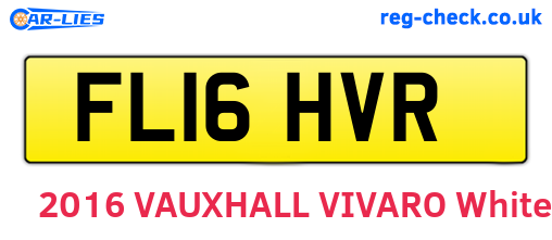 FL16HVR are the vehicle registration plates.