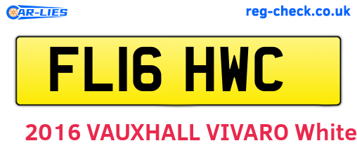 FL16HWC are the vehicle registration plates.