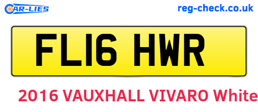 FL16HWR are the vehicle registration plates.