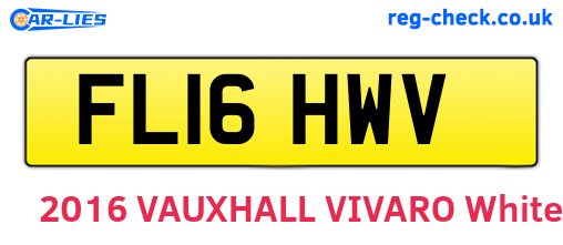 FL16HWV are the vehicle registration plates.