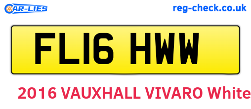 FL16HWW are the vehicle registration plates.