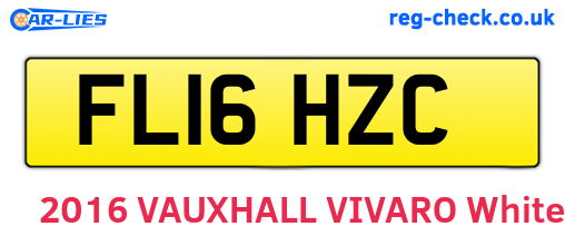 FL16HZC are the vehicle registration plates.