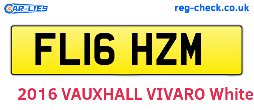 FL16HZM are the vehicle registration plates.