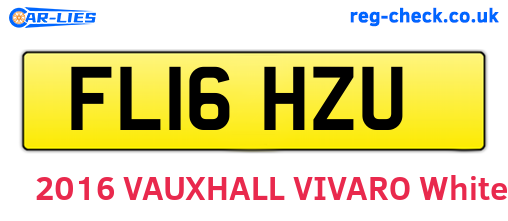 FL16HZU are the vehicle registration plates.