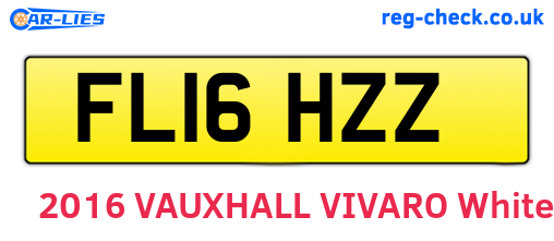 FL16HZZ are the vehicle registration plates.