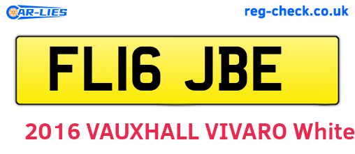 FL16JBE are the vehicle registration plates.