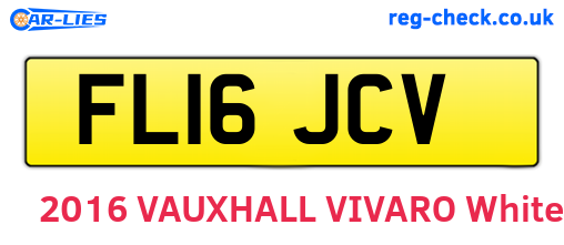 FL16JCV are the vehicle registration plates.