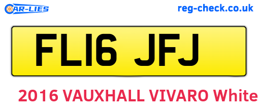 FL16JFJ are the vehicle registration plates.