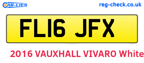 FL16JFX are the vehicle registration plates.