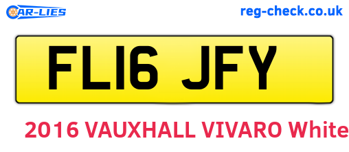 FL16JFY are the vehicle registration plates.