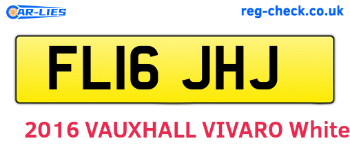 FL16JHJ are the vehicle registration plates.