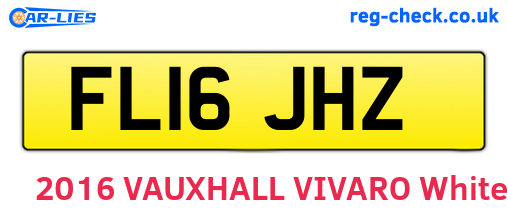 FL16JHZ are the vehicle registration plates.