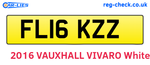 FL16KZZ are the vehicle registration plates.