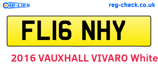 FL16NHY are the vehicle registration plates.