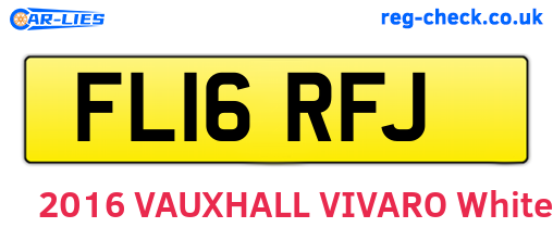 FL16RFJ are the vehicle registration plates.