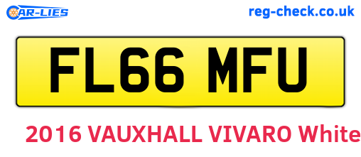 FL66MFU are the vehicle registration plates.