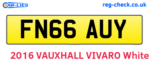 FN66AUY are the vehicle registration plates.