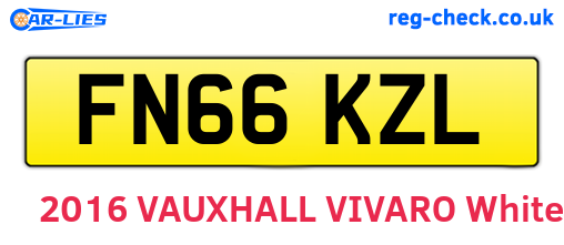 FN66KZL are the vehicle registration plates.