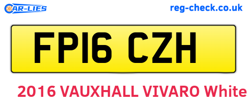 FP16CZH are the vehicle registration plates.
