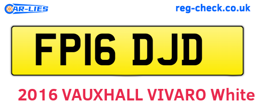 FP16DJD are the vehicle registration plates.