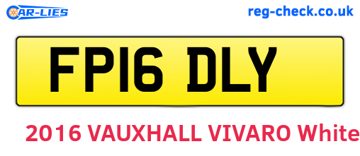 FP16DLY are the vehicle registration plates.