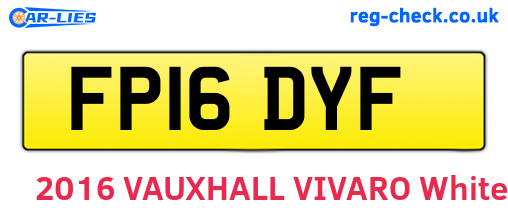 FP16DYF are the vehicle registration plates.