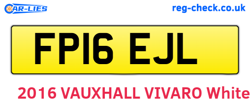 FP16EJL are the vehicle registration plates.