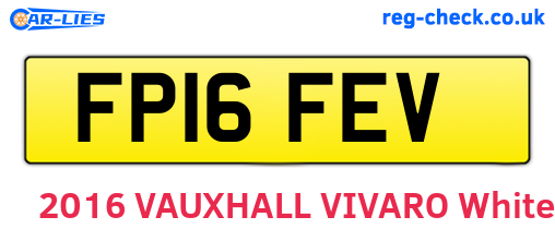 FP16FEV are the vehicle registration plates.