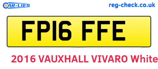 FP16FFE are the vehicle registration plates.