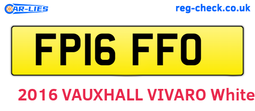 FP16FFO are the vehicle registration plates.