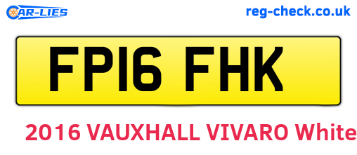 FP16FHK are the vehicle registration plates.