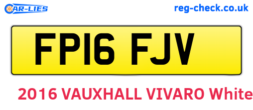 FP16FJV are the vehicle registration plates.