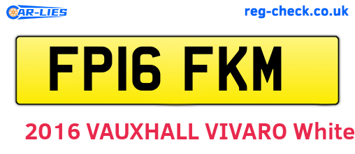 FP16FKM are the vehicle registration plates.
