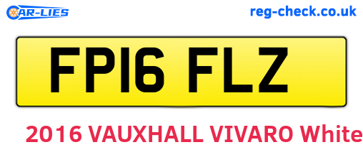 FP16FLZ are the vehicle registration plates.