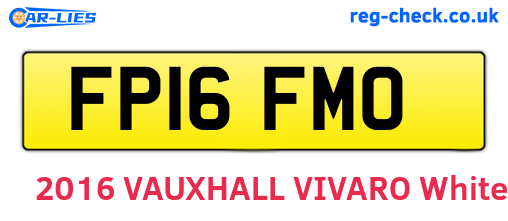 FP16FMO are the vehicle registration plates.