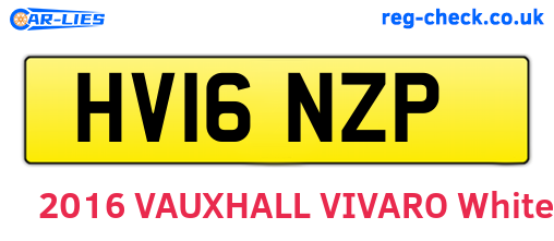 HV16NZP are the vehicle registration plates.