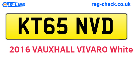 KT65NVD are the vehicle registration plates.