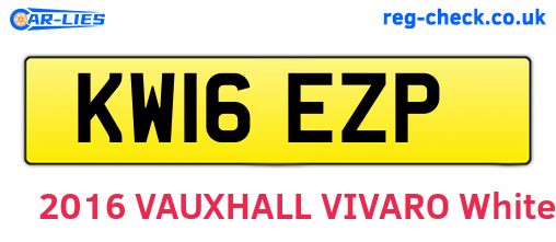 KW16EZP are the vehicle registration plates.