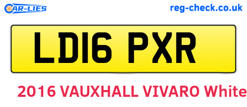 LD16PXR are the vehicle registration plates.
