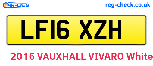 LF16XZH are the vehicle registration plates.
