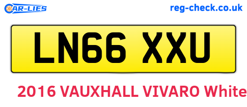 LN66XXU are the vehicle registration plates.