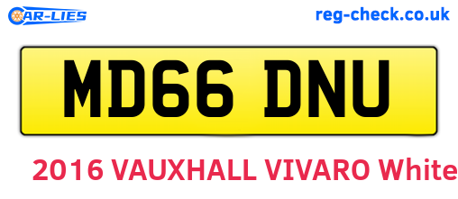MD66DNU are the vehicle registration plates.