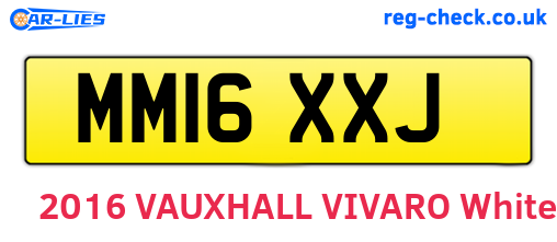 MM16XXJ are the vehicle registration plates.