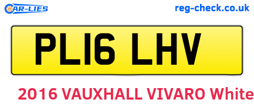 PL16LHV are the vehicle registration plates.